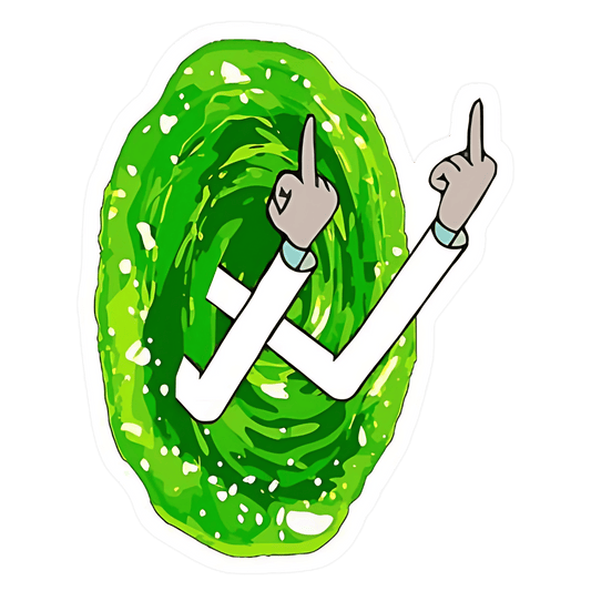 Rick Sanchez “Middle Finger” Sticker
