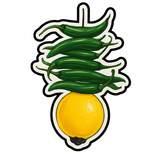 Lemon Chilli - Nazar Door Raho Sticker