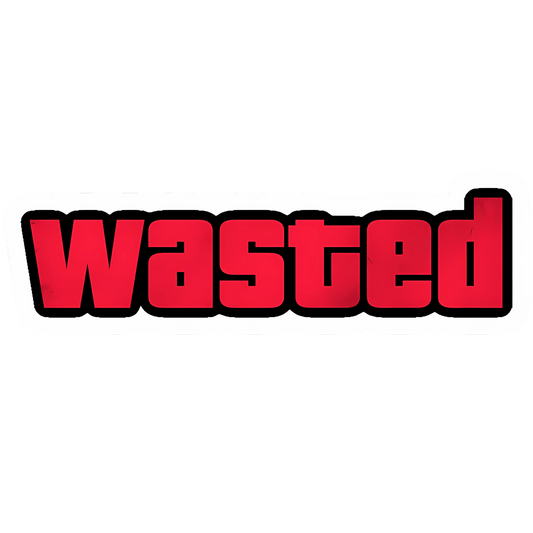 WASTED Sticker